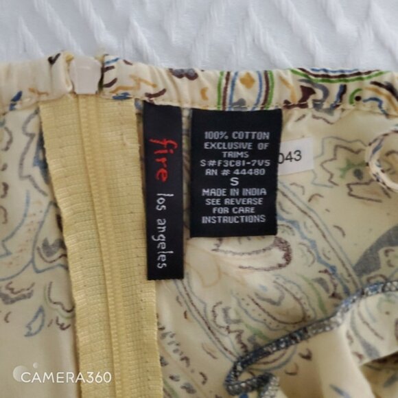 Vintage Fire Los Angeles Cotton Flutter fit and flare Dress- Size S - Picture 4 of 10